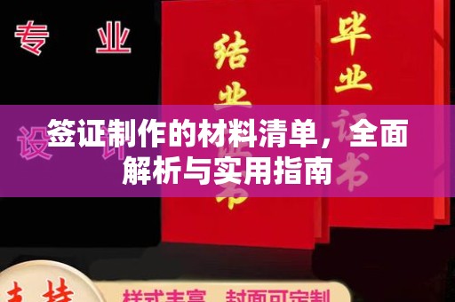博望签证制作的材料清单，全面解析与实用指南