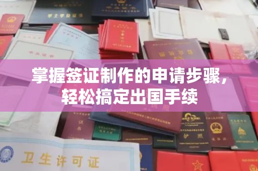万华掌握签证制作的申请步骤，轻松搞定出国手续